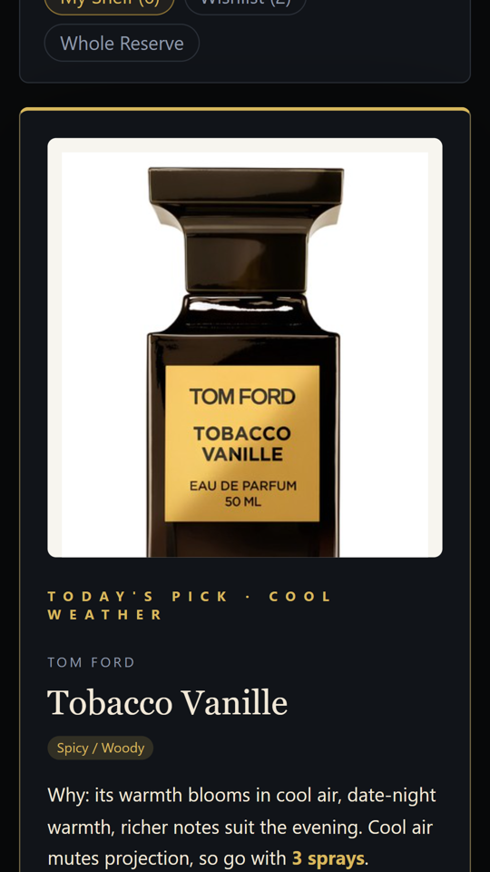 Wear Today recommendations from your shelf